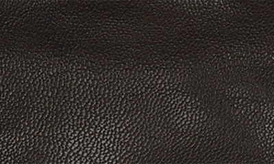 Shop Allsaints Zip Leather Gloves In Bitter Brown/ Gunmetal
