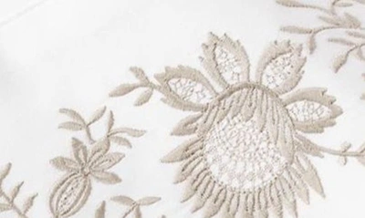 Polo Ralph Lauren Eloise Organic Cotton 624 Thread Count Embroidered Sheet In True Platinum