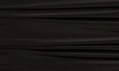 Shop Naked Wardrobe Ruched Long Sleeve Off The Shoulder Midi Dress In Black