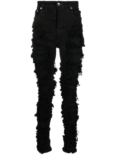 Shop Rick Owens Drkshdw Detroit Skinny Jeans - Men's - Cotton/elastomultiester/rubber In Black