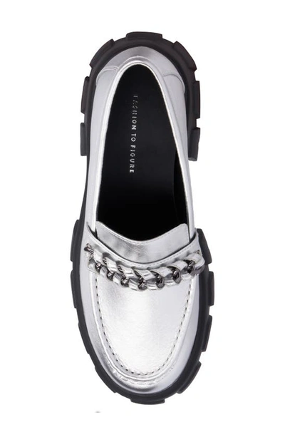 Shop Fashion To Figure Jazelle Lug Sole Loafer In Silver
