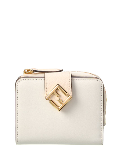 FF Diamonds Wallet Leather White