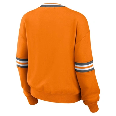 Shop Wear By Erin Andrews Orange Tennessee Volunteers Vintage Pullover Sweatshirt