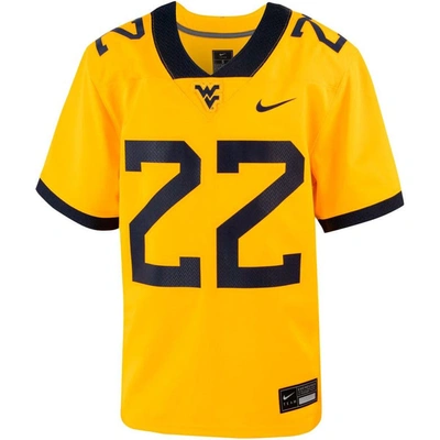 Shop Nike Youth  #23 Gold West Virginia Mountaineers Football Game Jersey