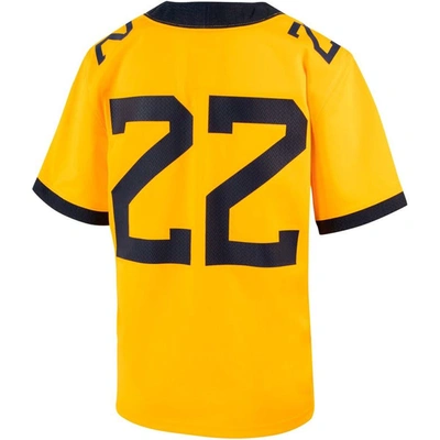Shop Nike Youth  #23 Gold West Virginia Mountaineers Football Game Jersey