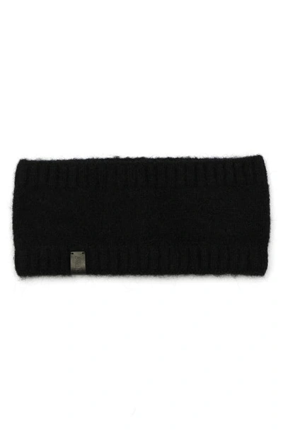 Shop Allsaints Brushed Knit Headband In Black