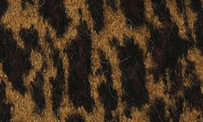 Shop Allsaints Leopard Brushed Jacquard Knit Scarf In Natural Multi