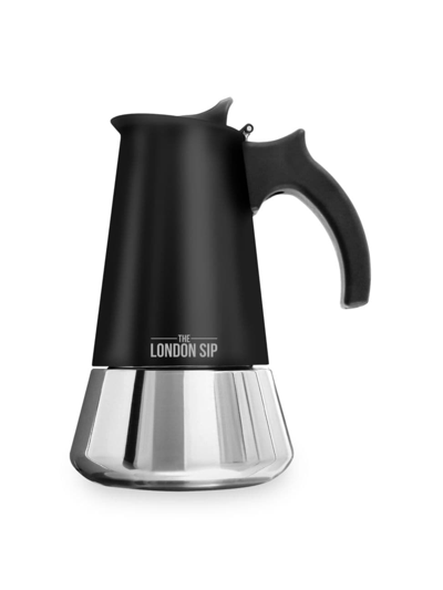 Shop Escali London Sip 6-cup Stainless Steel Espresso Maker In Black