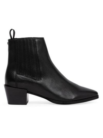 Shop Rag & Bone Women's Rover 45mm Leather Ankle Booties In Black