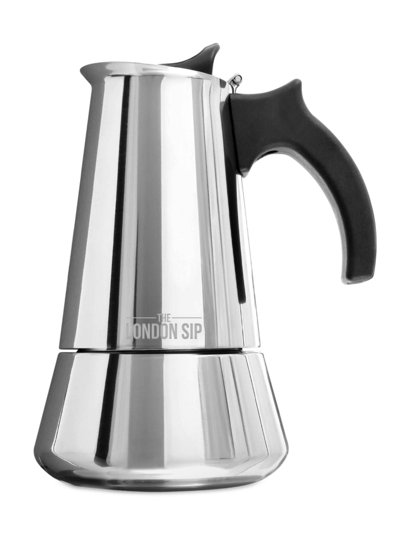 Shop Escali London Sip 10-cup Stainless Steel Espresso Maker In Silver