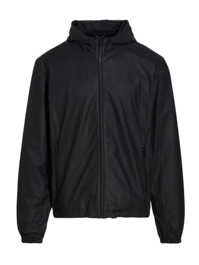 Shop John Elliott Men's Leather Zip-up Jacket In Black