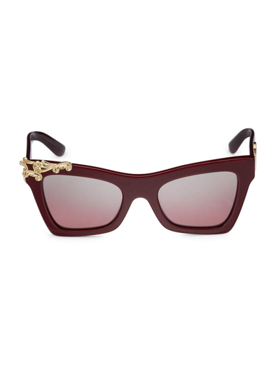 Shop Dolce & Gabbana Women's 51mm Cat-eye Sunglasses In Pink