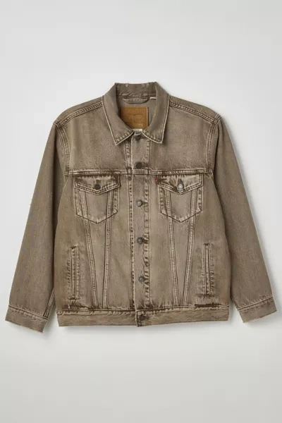 Shop Levi's Relaxed Fit Trucker Jacket In Brown, Men's At Urban Outfitters