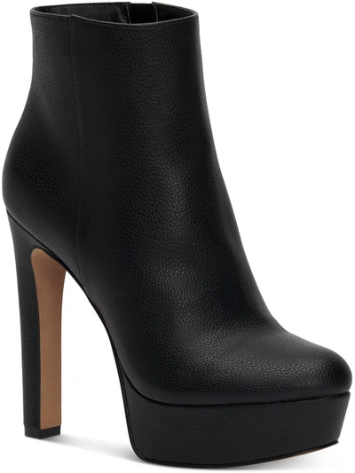 Shop Jessica Simpson Neriah Womens Faux Leather Side Zip Ankle Boots In Black