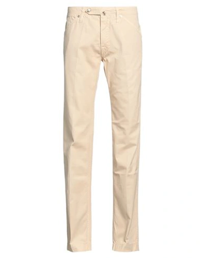Shop Jacob Cohёn Man Pants Beige Size 31 Cotton