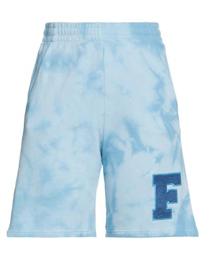 Shop Freddy Woman Shorts & Bermuda Shorts Sky Blue Size M Cotton