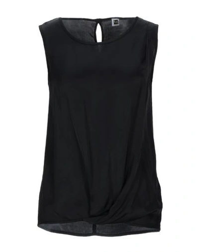 Shop Byblos Woman Top Black Size 4 Viscose, Silk