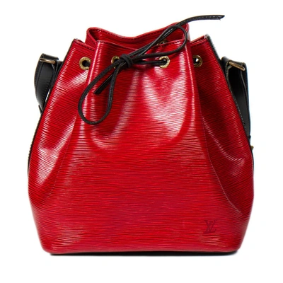Pre-owned Louis Vuitton Noe Bicolor Pm In Red