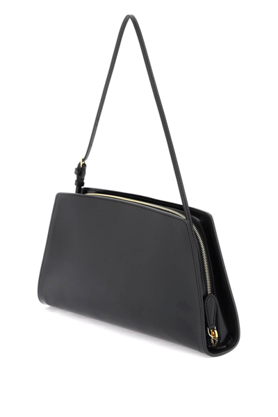 Shop The Row Leather Dalia Baguette Shoulder Bag In Black