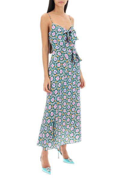 Shop Saloni Penelope Floral Maxi Dress In Light Blue