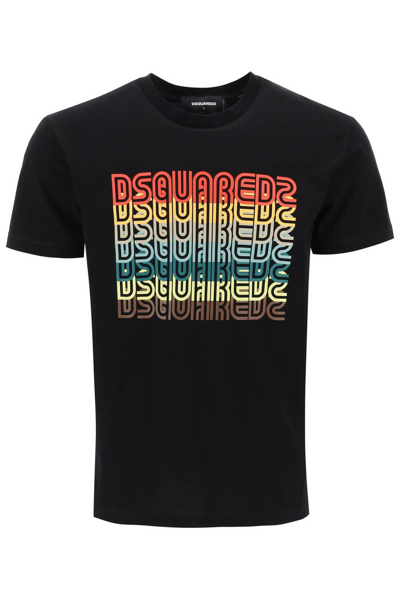 Shop Dsquared2 Skater Fit T-shirt In Black