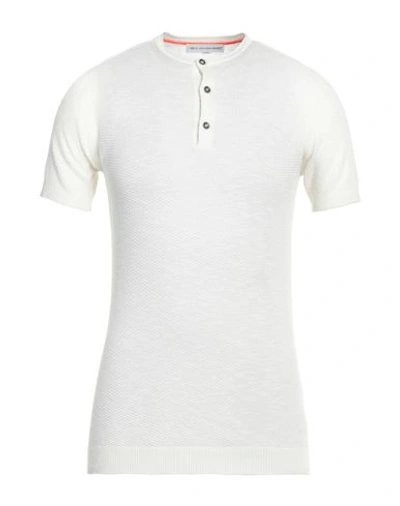 Shop En Avance Man Sweater White Size Xxl Polyester, Viscose