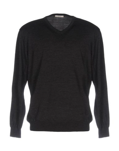Shop Ones Man Sweater Steel Grey Size 46 Super 160s Wool
