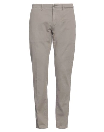 Shop Siviglia Man Pants Dove Grey Size 34 Cotton, Elastane