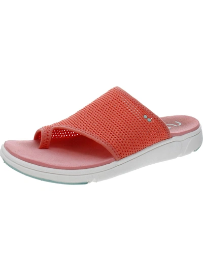 Shop Ryka Margo Slide Womens Knit Comfort Insole Slide Sandals In Orange