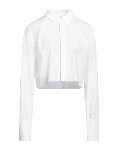 Shop Solotre Woman Shirt White Size 8 Cotton
