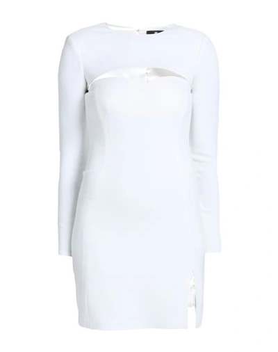 Elisabetta Franchi Woman Mini Dress White Size 4 Polyamide, Elastane, Polyester In White