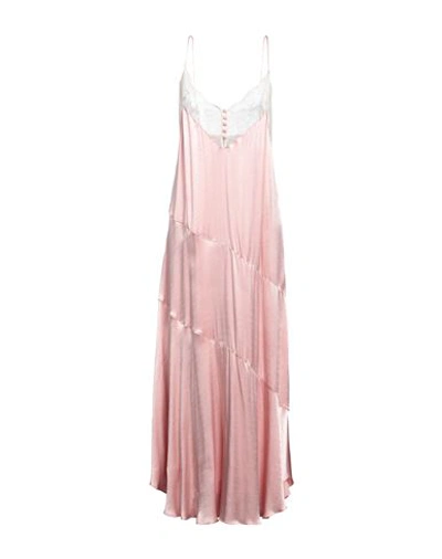 Shop Isabelle Blanche Paris Woman Maxi Dress Light Pink Size S Viscose