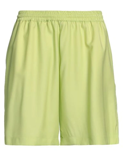 Shop Bonsai Man Shorts & Bermuda Shorts Acid Green Size Xl Polyester, Virgin Wool, Elastane
