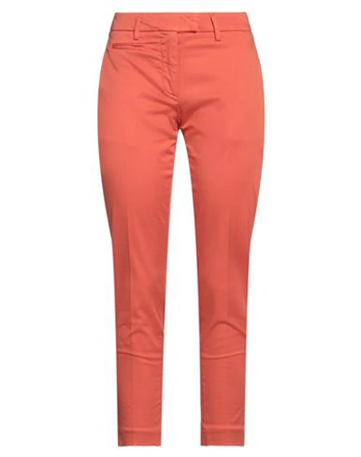 Dondup Woman Jeans Rust Size 30 Cotton, Elastomultiester, Elastane In Red