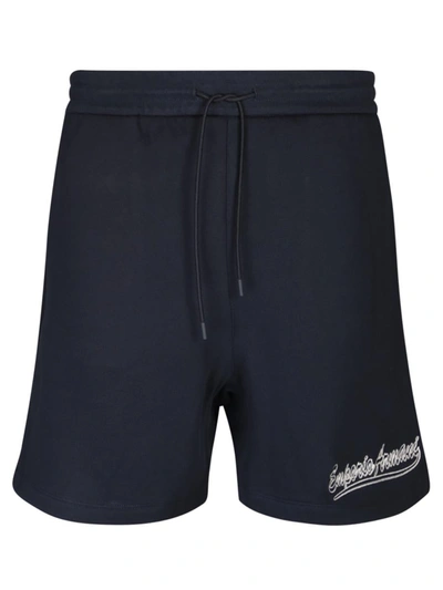 Shop Ea7 Emporio Armani Shorts In Blue