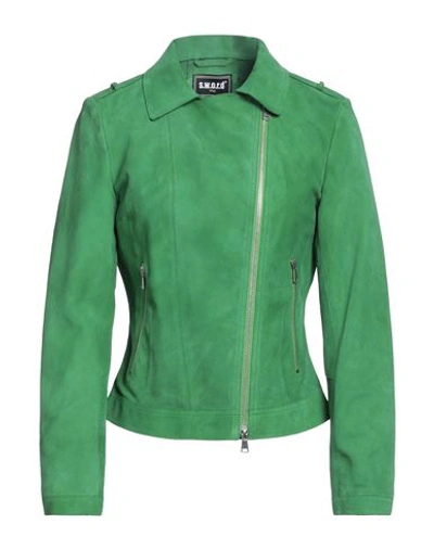 Shop Sword 6.6.44 Woman Jacket Green Size 10 Soft Leather