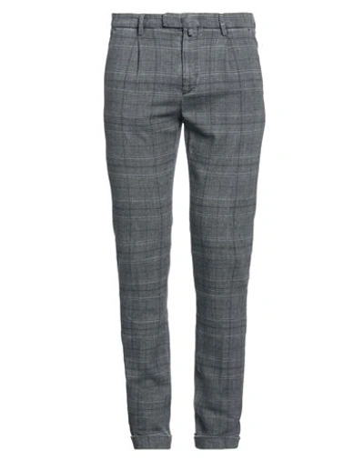 Shop Briglia 1949 Man Pants Lead Size 35 Cotton, Polyester, Linen, Elastane In Grey