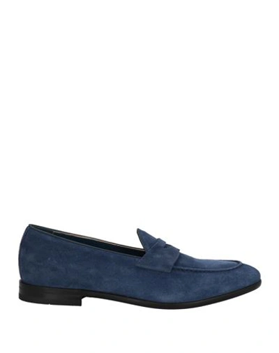 Shop Attimonelli's Man Loafers Navy Blue Size 9 Soft Leather
