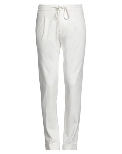 Shop Paolo Pecora Man Pants Off White Size 30 Viscose, Polyamide, Elastane