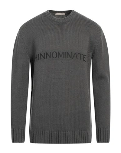 Shop Hinnominate Man Sweater Grey Size L Wool, Acrylic