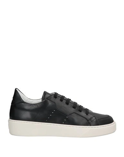 Shop Attimonelli's Man Sneakers Black Size 8 Calfskin