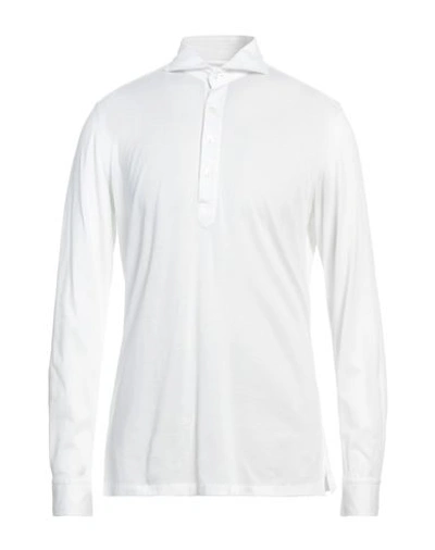 Shop Lardini Man Polo Shirt White Size Xs Cotton
