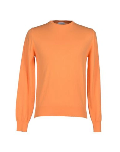 Shop Heritage Man Sweater Orange Size 46 Cotton