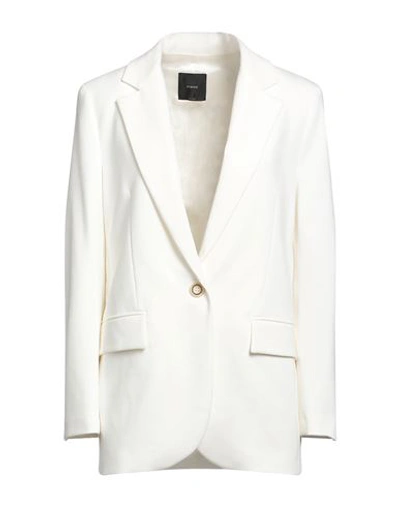 Shop Pinko Woman Blazer Ivory Size 4 Viscose, Polyamide, Elastane In White