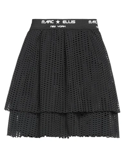 Shop Marc Ellis Woman Mini Skirt Black Size M Textile Fibers