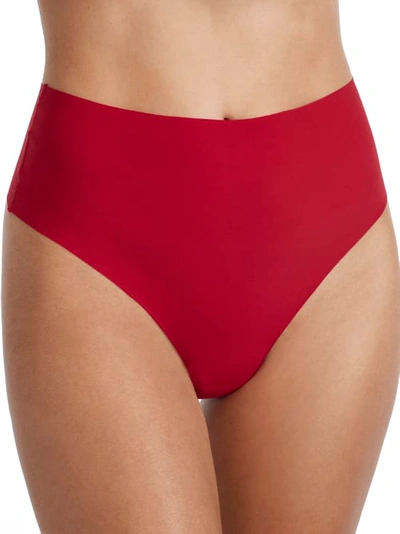 Shop B.tempt'd By Wacoal B.bare High-waist Thong In Haute Red