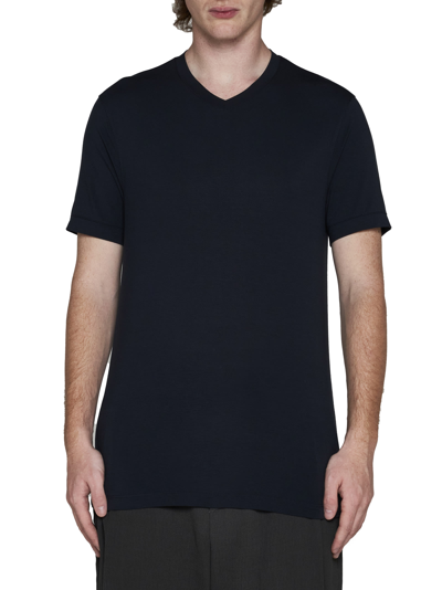 Shop Giorgio Armani T-shirt In Blu