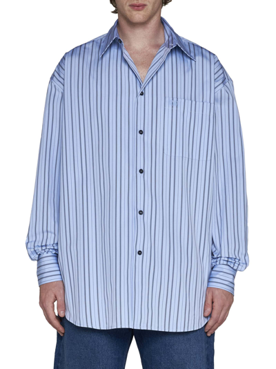 Shop Off-white Shirt In Placid Blue
