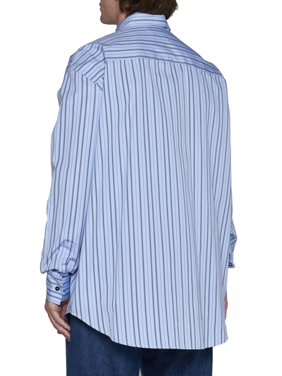 Shop Off-white Shirt In Placid Blue