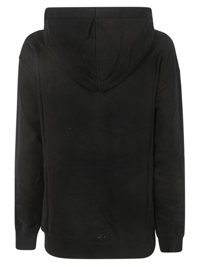 Shop Givenchy Regular Fit Logo Hoodie In Black